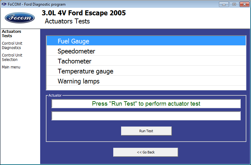 диагностический адаптер Ford Focom - поддерживаемые ЭБУ